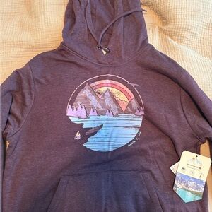Mountain Graphic Purple Hoodie